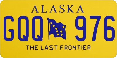 AK license plate GQQ976
