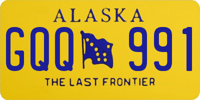 AK license plate GQQ991