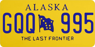 AK license plate GQQ995