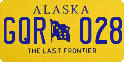 AK license plate GQR028