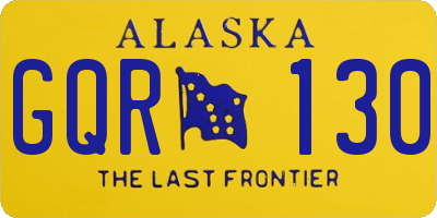 AK license plate GQR130