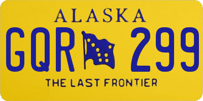 AK license plate GQR299