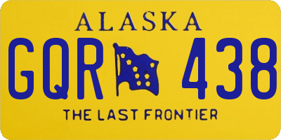 AK license plate GQR438