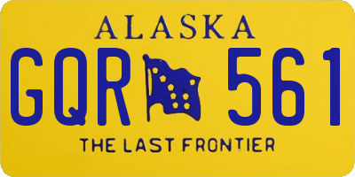 AK license plate GQR561