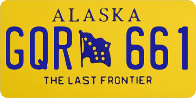 AK license plate GQR661