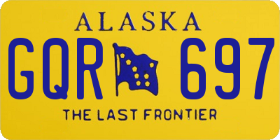AK license plate GQR697
