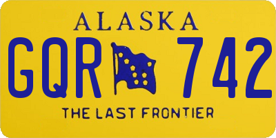 AK license plate GQR742