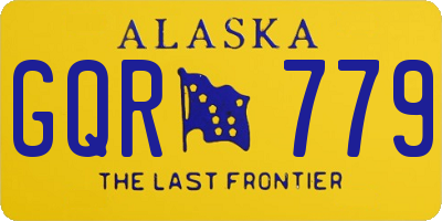 AK license plate GQR779