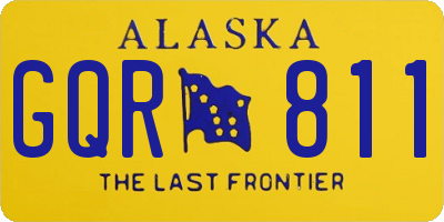 AK license plate GQR811