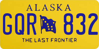 AK license plate GQR832