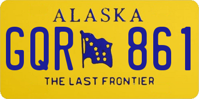 AK license plate GQR861