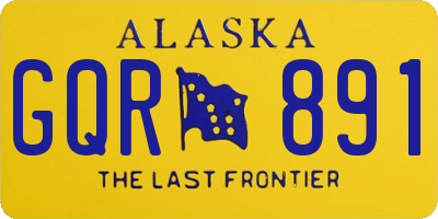AK license plate GQR891