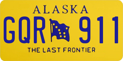 AK license plate GQR911