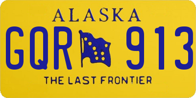 AK license plate GQR913
