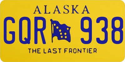 AK license plate GQR938