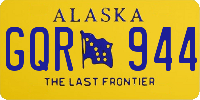 AK license plate GQR944