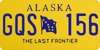 AK license plate GQS156