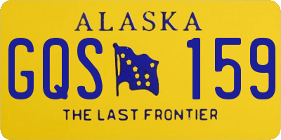 AK license plate GQS159