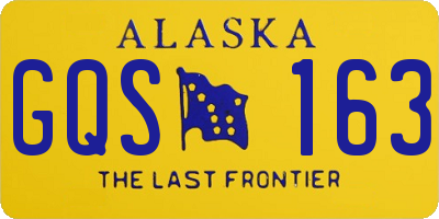 AK license plate GQS163