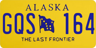 AK license plate GQS164