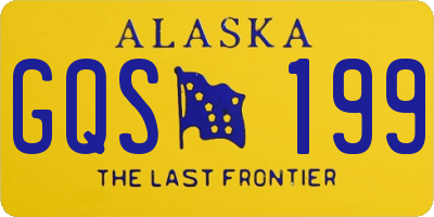 AK license plate GQS199