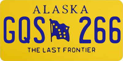 AK license plate GQS266