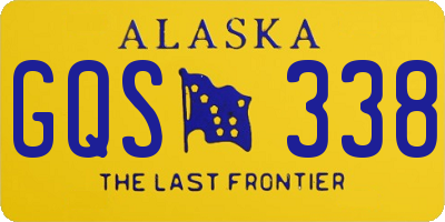 AK license plate GQS338