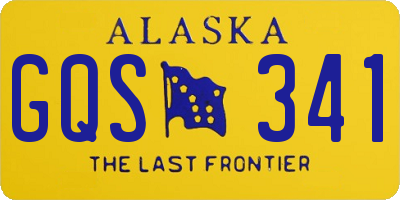AK license plate GQS341
