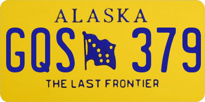 AK license plate GQS379