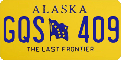 AK license plate GQS409
