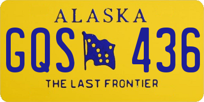 AK license plate GQS436