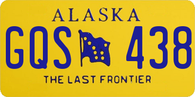 AK license plate GQS438