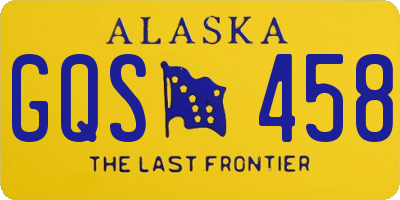 AK license plate GQS458