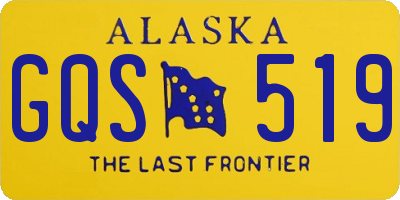 AK license plate GQS519