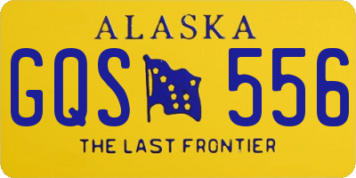 AK license plate GQS556