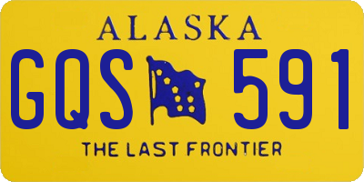 AK license plate GQS591
