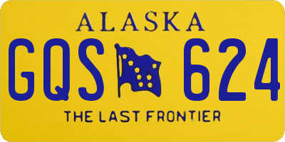 AK license plate GQS624