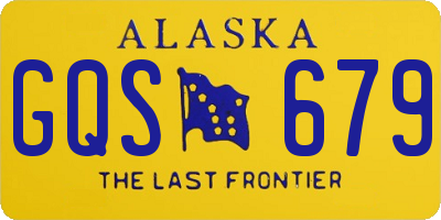AK license plate GQS679