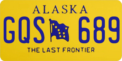 AK license plate GQS689