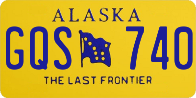 AK license plate GQS740