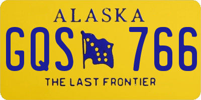 AK license plate GQS766