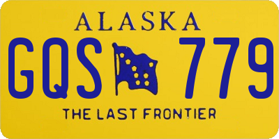 AK license plate GQS779