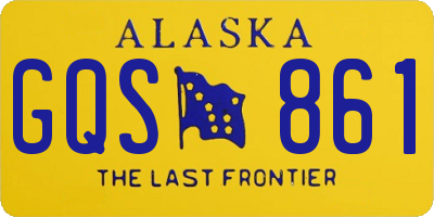 AK license plate GQS861