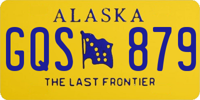 AK license plate GQS879
