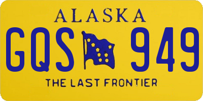 AK license plate GQS949