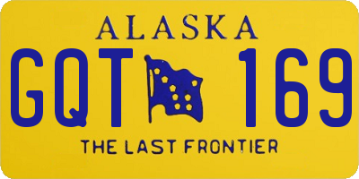 AK license plate GQT169