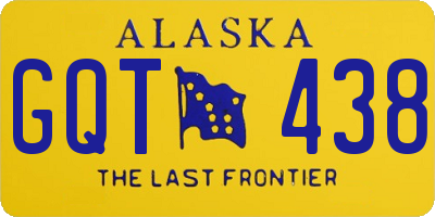 AK license plate GQT438