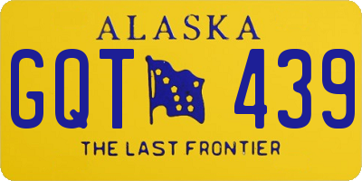 AK license plate GQT439