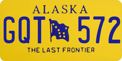 AK license plate GQT572