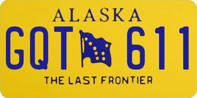 AK license plate GQT611